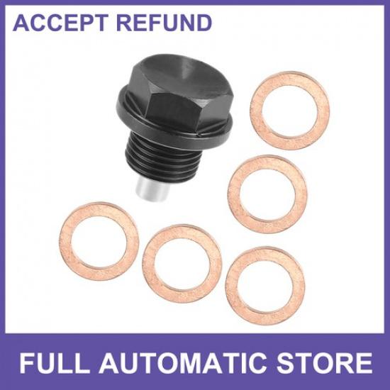 1 Комплект M16x15 Магнитная пробка сливного отверстия картера Алюминиевая сливная гайка картера Сливные болты картера