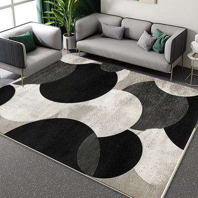 Nordischer Geometrischer Teppich für Wohnzimmerdekor Sofatisch Große Flächenteppiche Rutschfest Flur Balkonteppich Schlafzimmer Luxusmatten