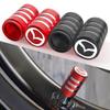 4pcs Car Wheel Tire Valve Stem Caps Airtight Cover Stickers for 3 Bk Bl Bj Bn 323 Axela Atenza CX-3 CX-4 CX5 Accessories