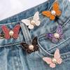 1/8pcs Butterfly Waist Tighteners for Women, Pants Waistband Button Pins Buckle No Sew No Tools Adjustable for Loose Jeans Skirt