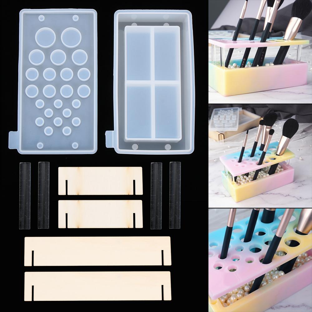 Mold Silicone Casting Mould Makeup Case Molds Makeup Brush Holder Organizer Mold Silicone Casting Mould Makeup Case Molds Makeup Brush Holder Organizer