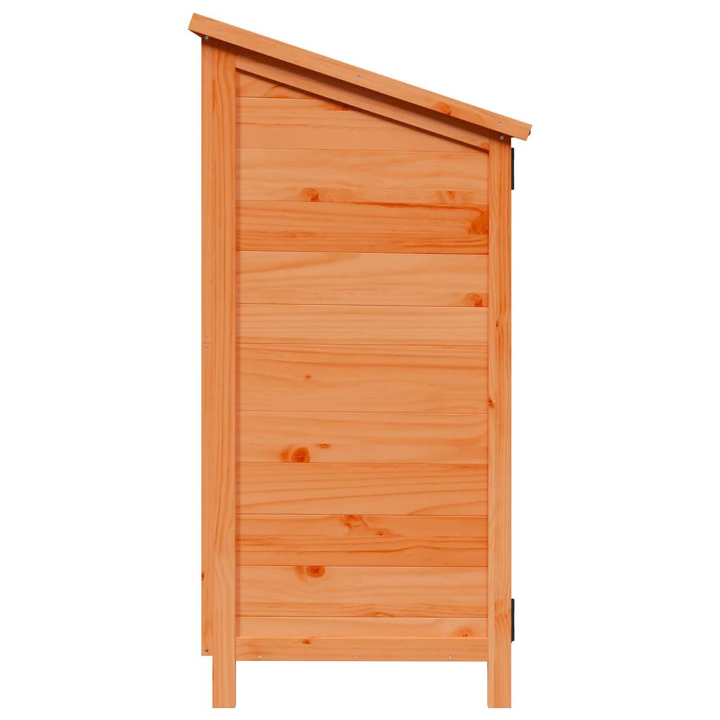 Garden Shed with Lock Brown 106.5 x 56 x 113.5 cm