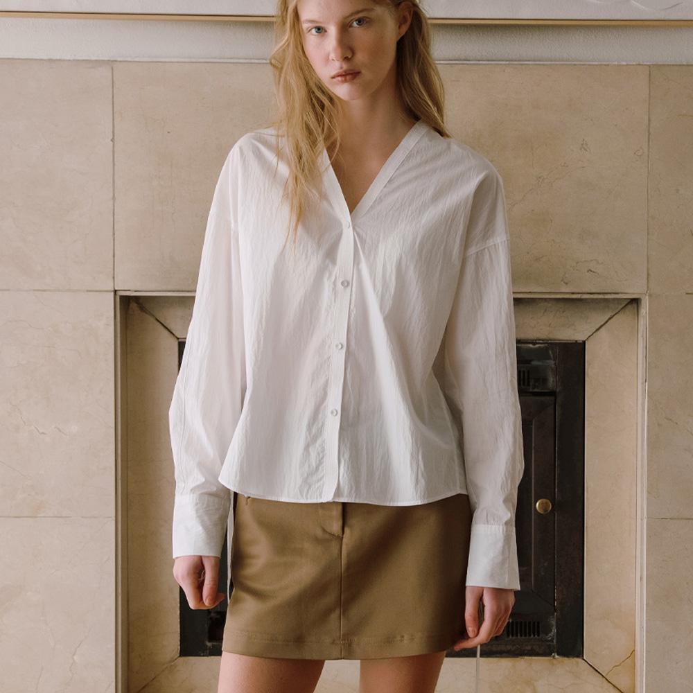 Elssibeui Front Pocket Button Mini Skirt [2Colors]