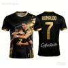 Herren Ronaldo T-Shirt Schnelltrocknend Atmungsaktiv Outdoor Sommer Street Sport Fußballtrikot Kinder Jungen Kleidung