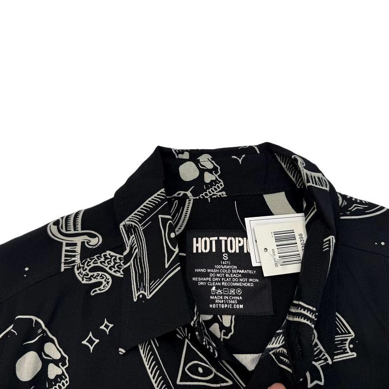 European and American Single Men's Summer Short sleeve Shirts American Casual Lightweight Breathable Couple Personality Print Shirt