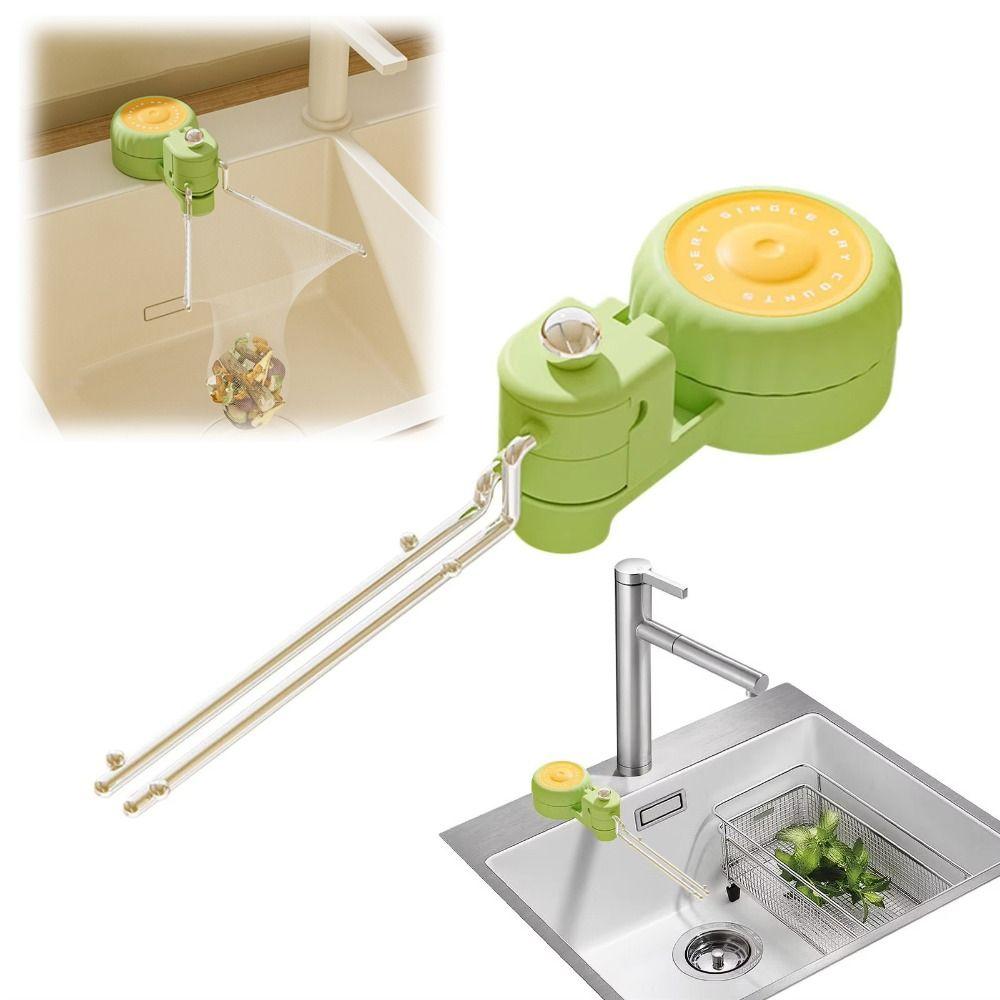 Suction Cup Waste Hanging Net Bracket Creative Garbage Drain Net Shelf  Household
