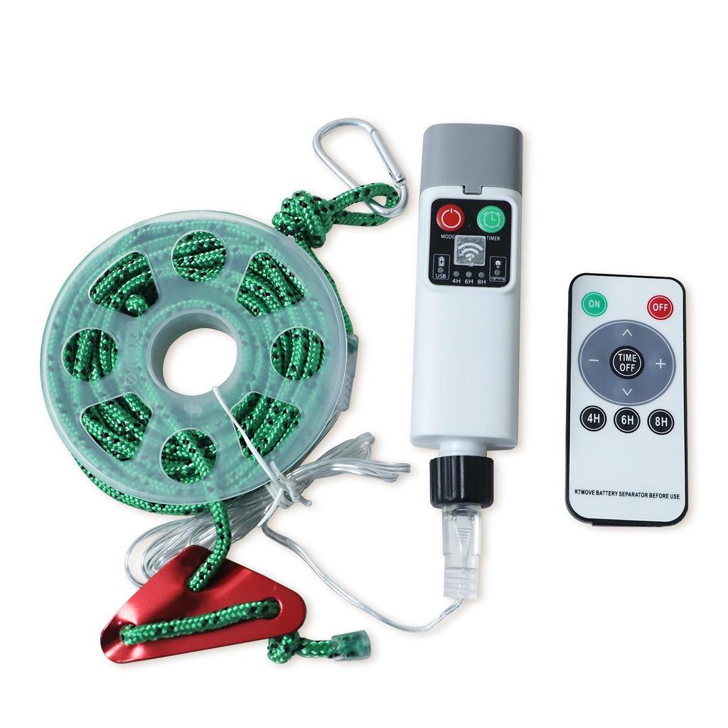 USB Rechargeable Waterproof String Lights with Remote Control - Perfect for Outdoor Camping Ambiance