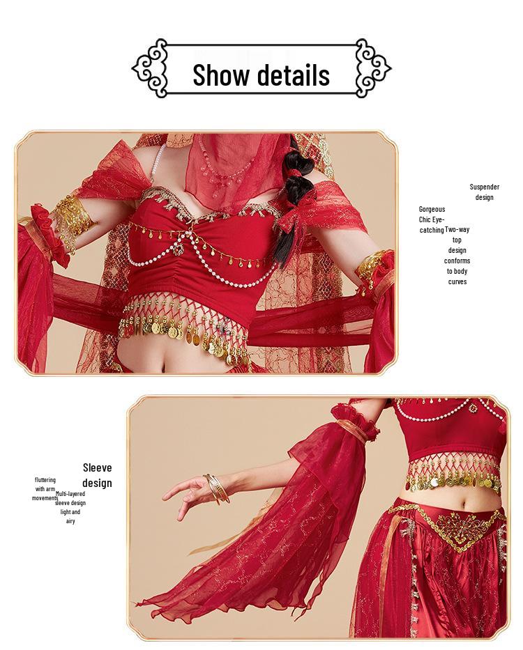 Prinzessin Jasmin Halloween Cosplay Kostümset für Damen