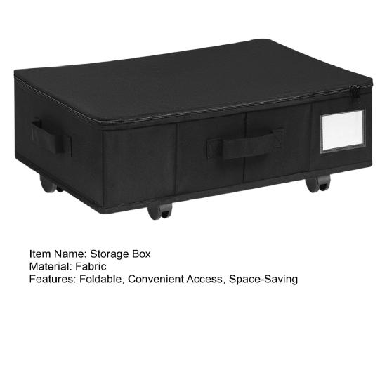 Aufbewahrungsbox unter dem Bett mit Rädern Faltbare Aufbewahrungsbox unter dem Bett Mit Reißverschluss Platzsparend Rollender Organizer