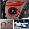 Fit for Toyota Corolla 2017-2019 Glossy Red L&R AC Air Outlet Vent Cover Trim 2X