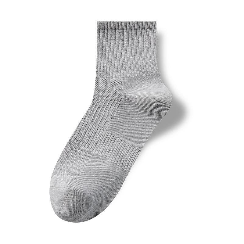 Female Spring and Summer Thin Style Pure Cotton Pure Color Mesh Stockings