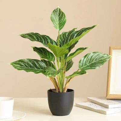 Hochwertige Latex-Kunstpflanze im Topf, Grüne Efeupflanze für Heim- und Zimmerdekoration, Künstliche Pflanzen, Bonsai, Hochzeits-, Party- und Veranstaltungsdekoration, Gartendekoration