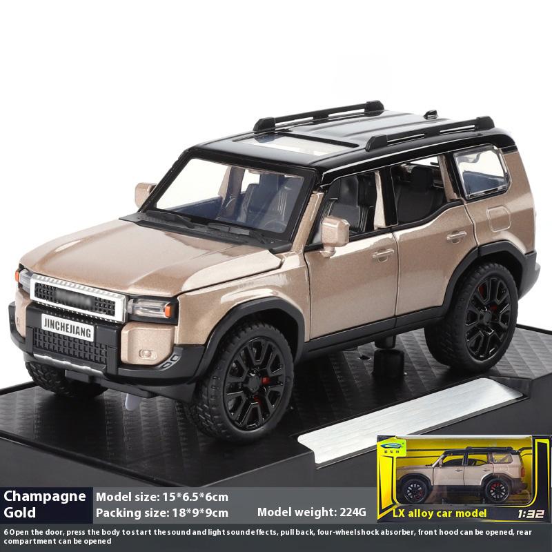 

1:32 high-quality alloy off-road vehicle model, luxurious and atmospheric appearance, simulated sound and light, cool toy model