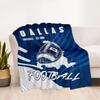 Dallas Cowboys Helmet Blankets Are Suitable for Living Rooms, Bedrooms, Camping, and Other Places, Making Them an Ideal Choice for Gifts.