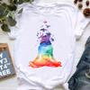 Unisex Tshirt Yoga Meditation Spiritual Graphic Tee Crew Neck Short Sleeve Unisexdala Succulent Llama Watercolor Print Casual Top