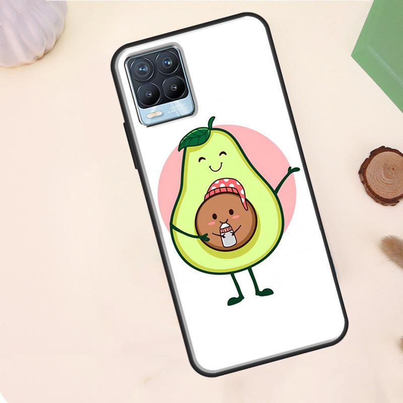 Lovely Avocado Case For Realme C55 C53 C33 C63 C61 C51 C65 C67 C71 C75 11 12 13 14 15 Pro Plus GT6 GT7 Pro