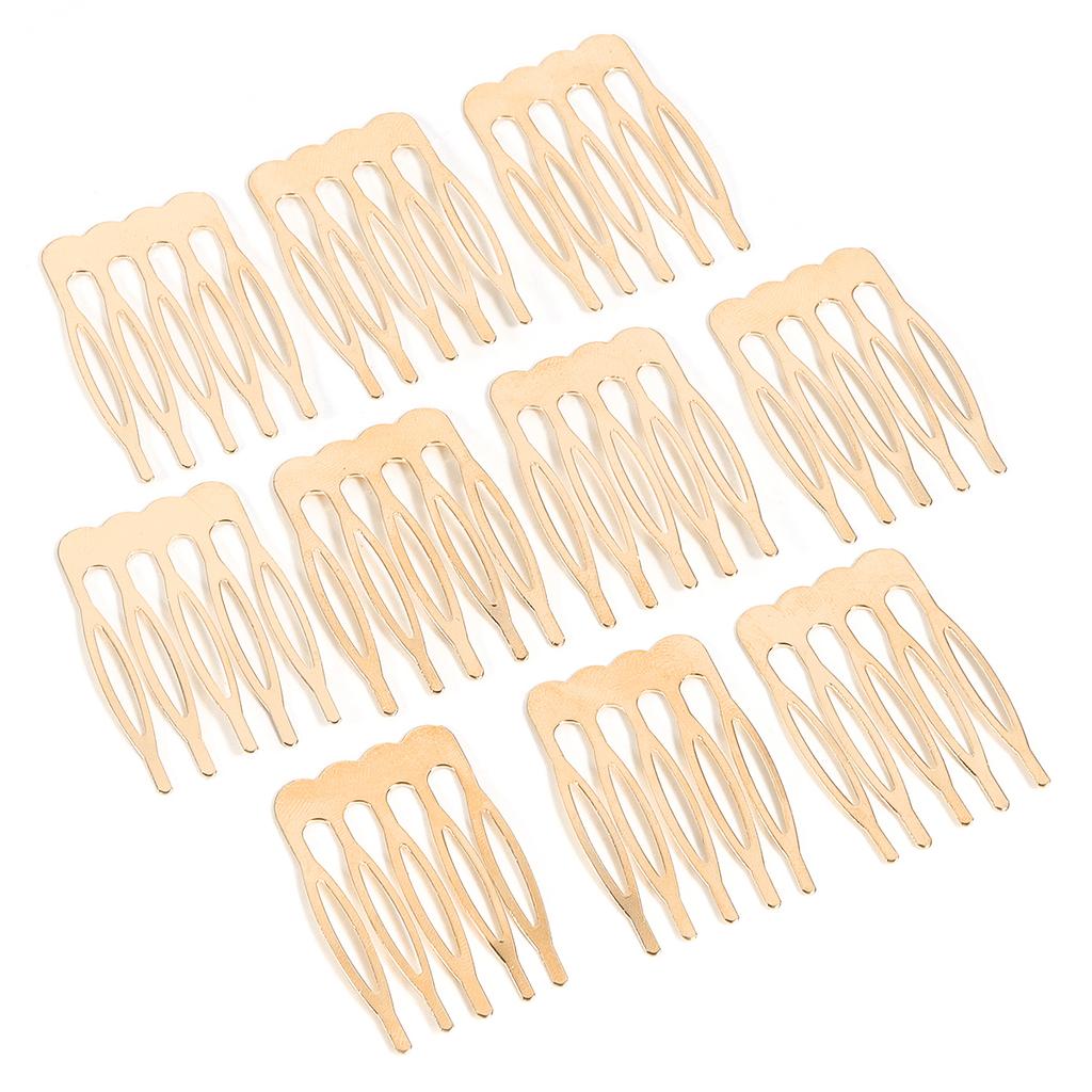 10pcs Simple Hairpins Hair Combs Metal 5 8 10 Teeth Bridal Hair Comb For Women Bridal DIY Wedding Hair Pins Headwear Accessories