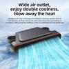 Portable Car Fan - USB Cooling Vehicle Accessory, Quiet Compact SUV Seat Fan, Adjustable Airflow Design, Efficient Proced