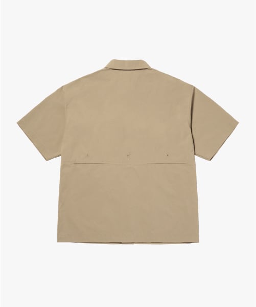 GOALSTUDIO Taslan Out Pocket Shirts-Beige