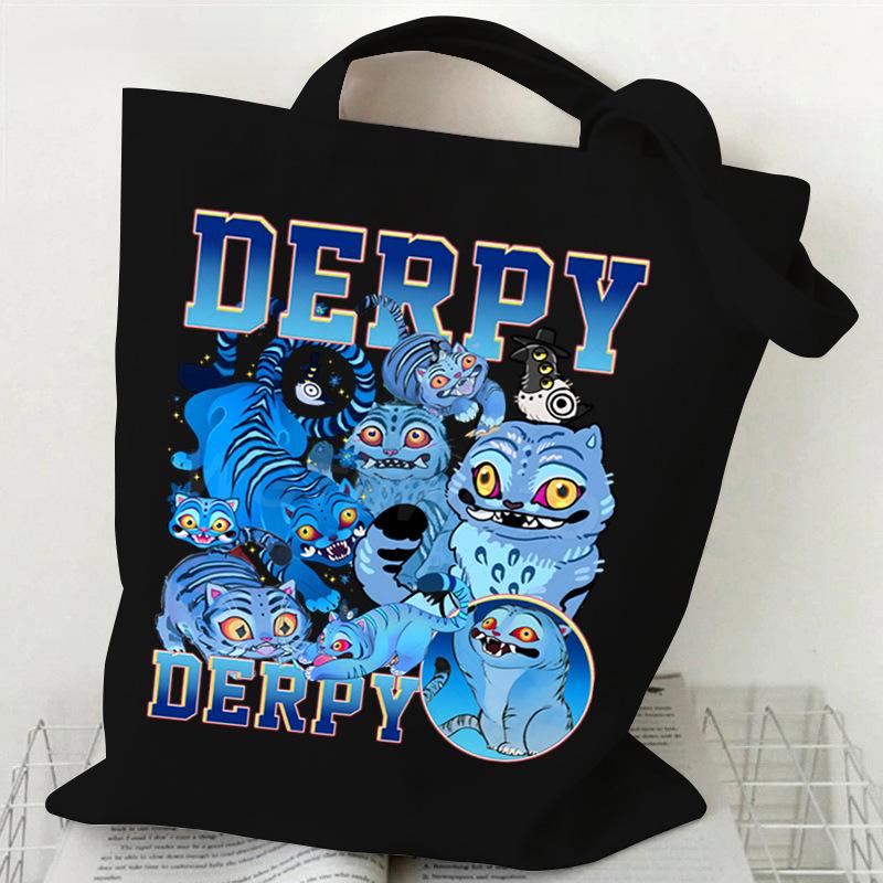 Demon Hunters Canvas Tote Bag Huntrix Girl KPop Shoulder Bag Saja Boys Zoey Rumi Mira Handbag For Daily Shopping School Commute