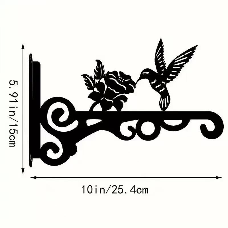 Vogeldesign Metall Pflanzenhaken – Innen/Außen Wandhängehalter