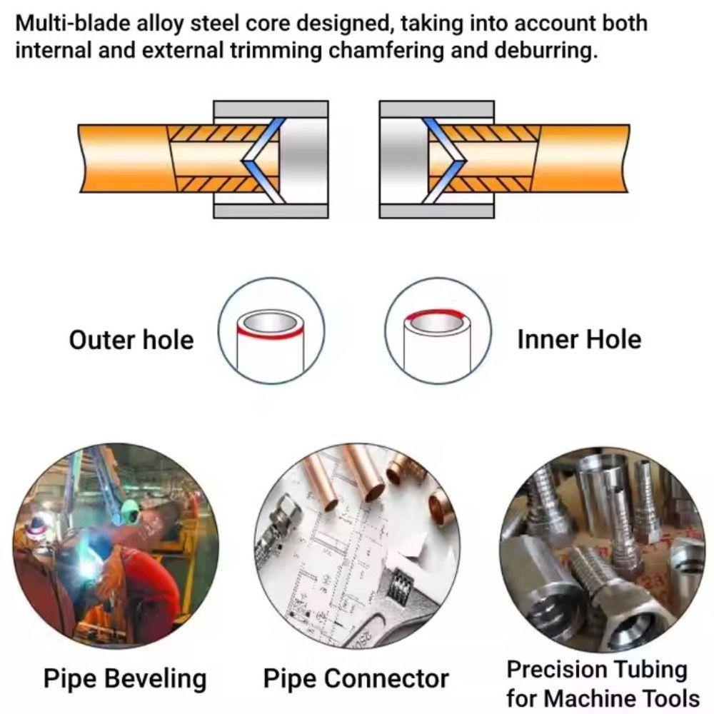 Multi-Functional Chamfer Tool Chamfer Heads Pipe Deburring Tool Device Deburring Machine  Plumbing