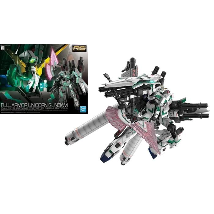 Gundam Model Kit - Full Armor Unicorn Gundam RG 030 1/144 13cm - White Plastic - Child 14+ Years