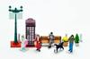 TOMYTEC DioColle 64 09a Street Partially Assembled Figure and Accessory Set 319061 1/64 #CarSnap "Holiday Corner" ABS/PVC Painted,