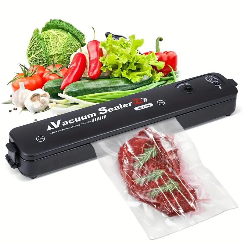 

Автоматический вакуумный упаковщик пищевых продуктов, идеально подходящий для хранения продуктов питания. Компактный вакуумный упаковщик с пакетами по 10 шт., сохраняет свежесть и экономит деньги. EU Plug чёрный
