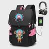 One Piece Luffy Anime Backpack: Large Capacity for Boys and Students (Elementary To High School), Korean Style