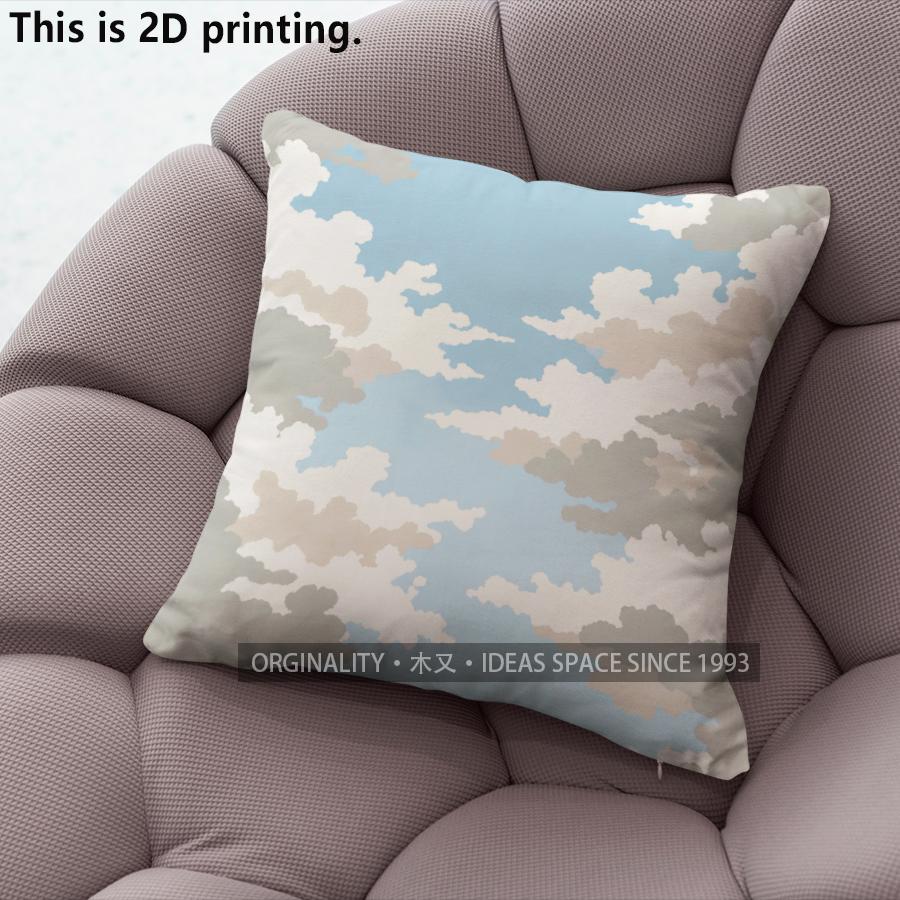Sky Cloud Print Throw Pillow Covers Pattern Cushion Cover Suitable For Sofa Bedroom Car Pillow Cover