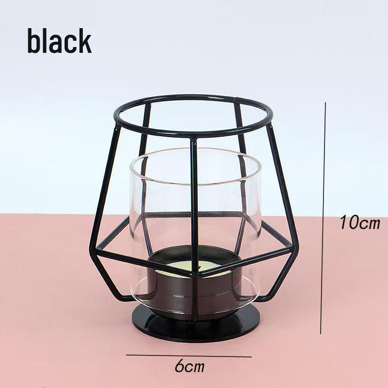 Luxury Cross-Border Iron Candle Holder for Romantic Dinner & Christmas Decoration