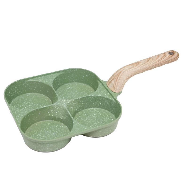 Vierloch-Antihaft-Maifanstein-Eier- und Burgerpfanne
