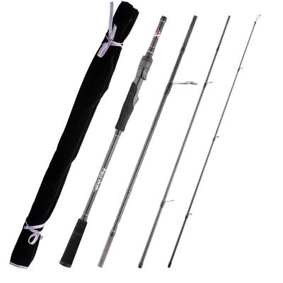 Dananier LAS 4-Section Spinning Rod, Ultra-Lightweight Carbon Fiber, for Sea Bass, Bluefish, and Eging Fishing, Available In 2.1M/2.4M/2.7M