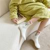 6Pairs Flower Coral Fleece Socks Thickened Warm Socks Women Soft Floor Plush Socks  Winter