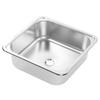 336x336x125mm RV Sink 304 Stainless Steel Large Capacity Scratch Resistant for Camper Yacht Boat
