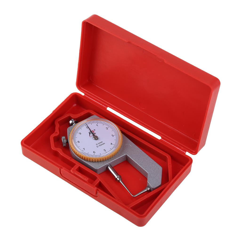 0~10mm Thickness Gauge Flat for Head Thickness Tester Dial for Leather Cloth Mea