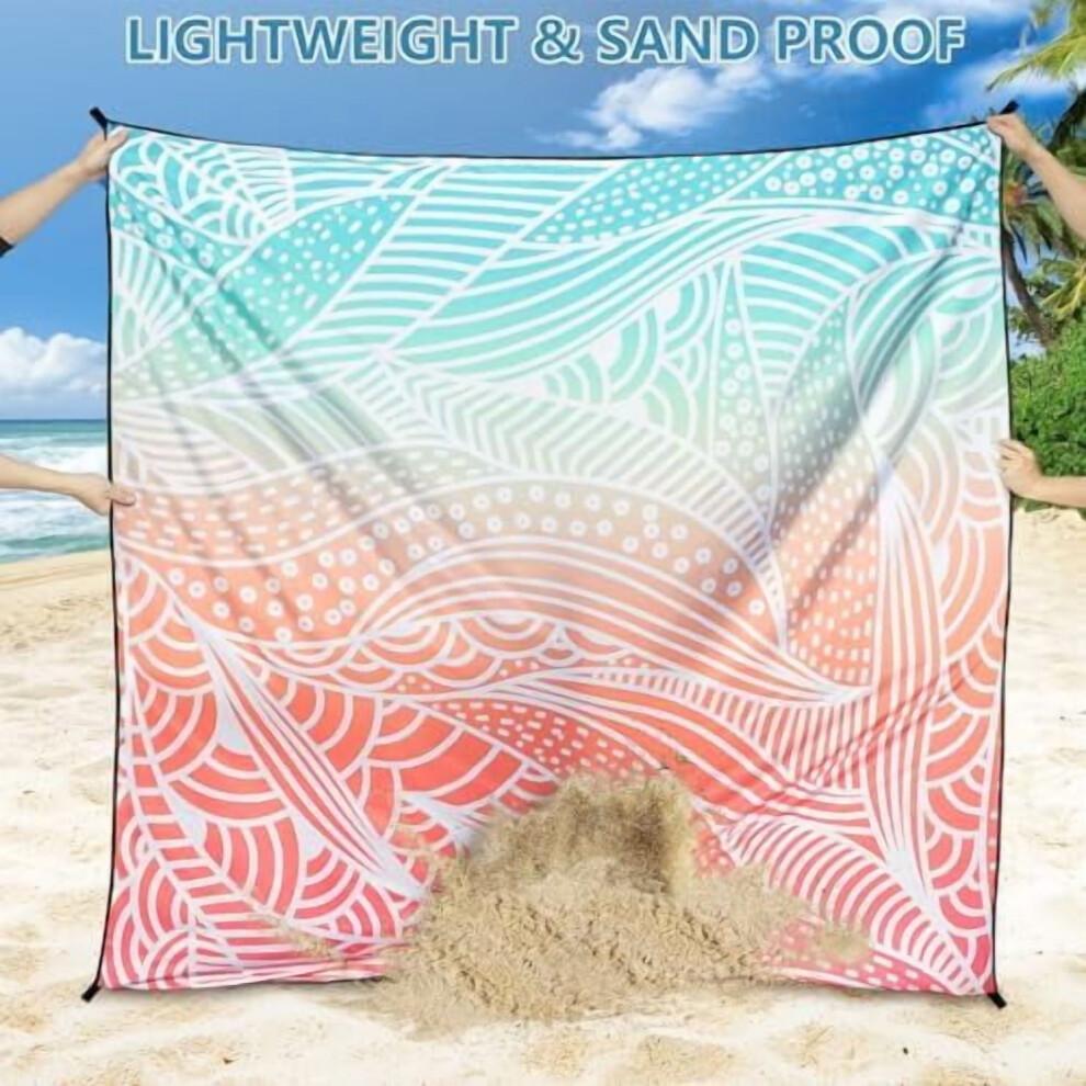 Extra-Large Waterproof Sandproof Beach Blanket (79