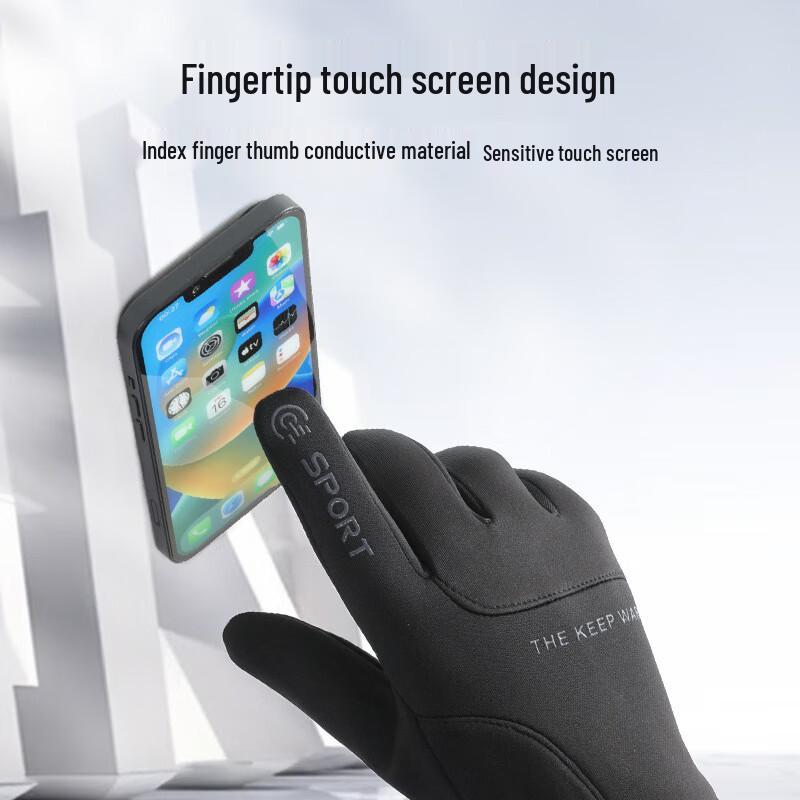 Ankelai Unisex Winter Waterproof Touchscreen Cycling Gloves