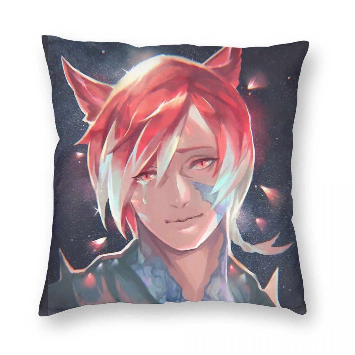 Crystal Exarch Final Fantasy Square Pillowcase Polyester Linen Velvet Creative Zip Decorative Sofa Seater Cushion Cover 30x30cm