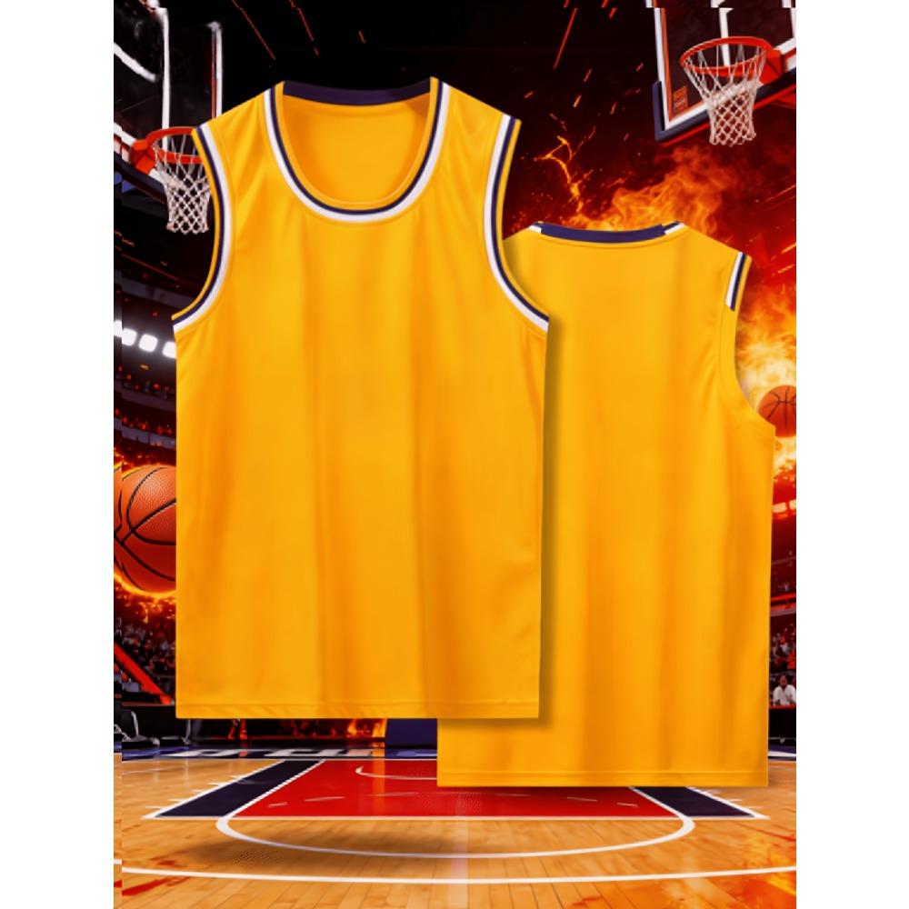 2026 New Classic Yellow Basketball Game Suit American Basketball Yellow Sports Vest