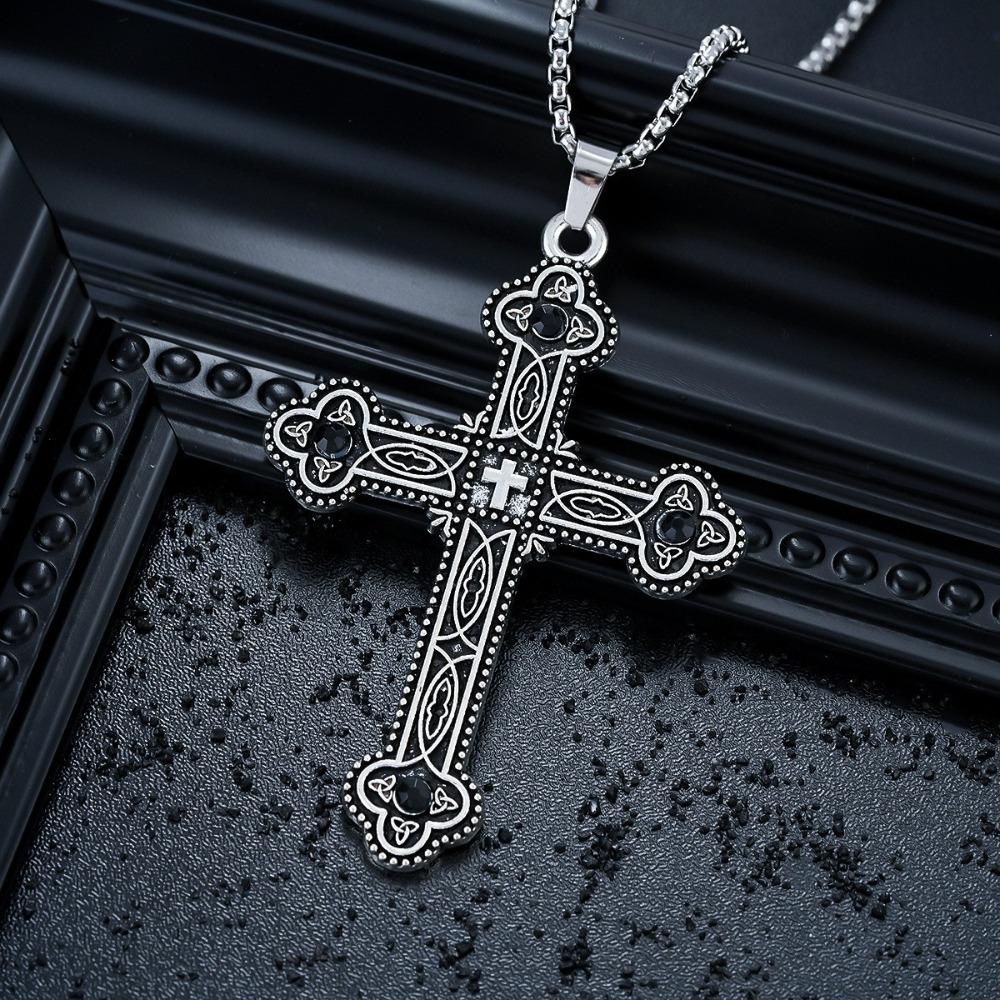 Kreuzkette Herren Titanstahl Nicht Verblassend Hochwertiges Gefühl Vielseitiges Persönlichkeitsdesign Sommer Accessoires Damen Trend Einfacher Schmuck