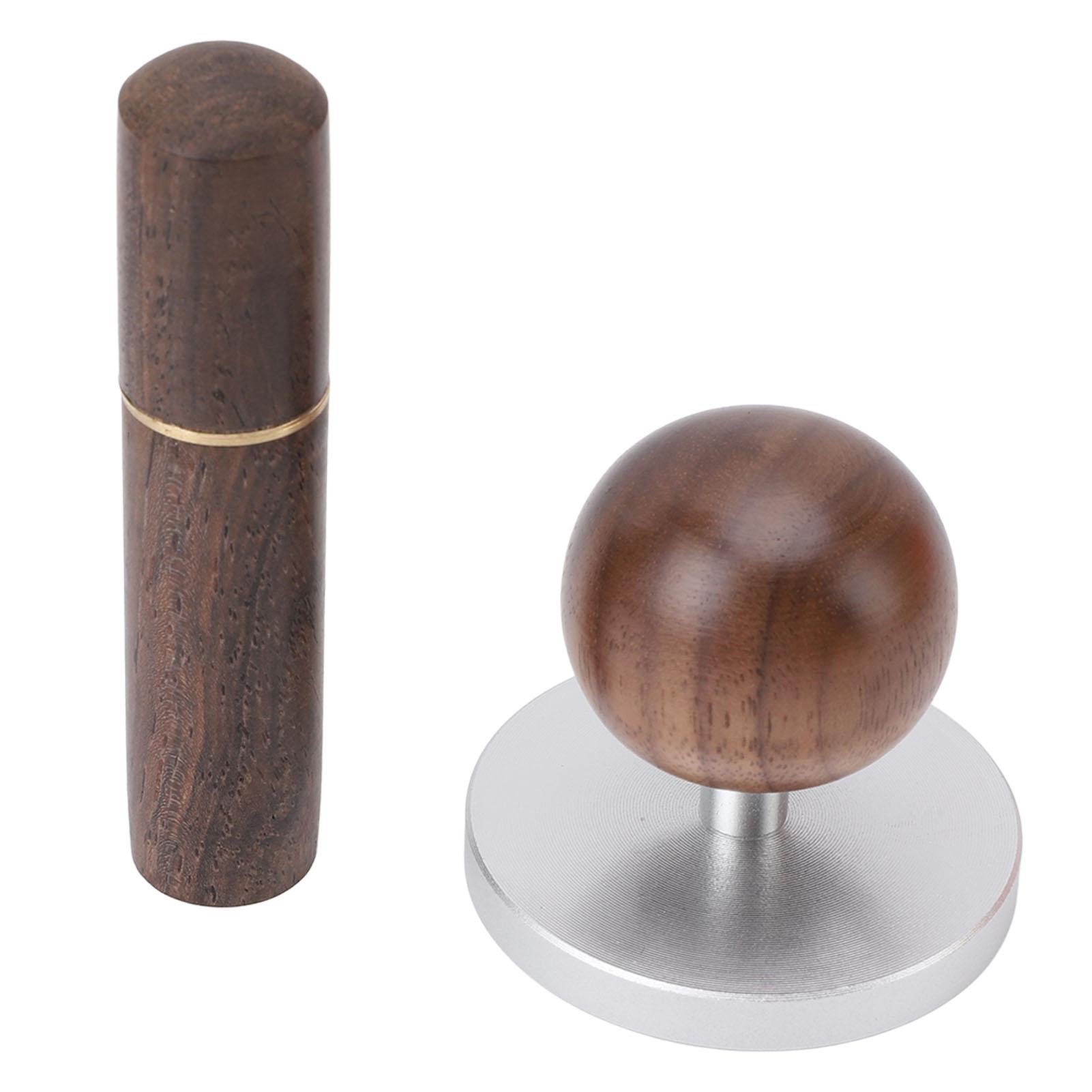 

Coffee Tamper Coffee Distribution Tool with Wooden Round Handle Stainless Steel Base