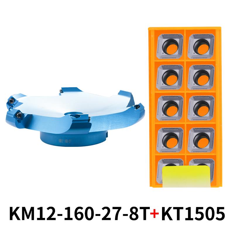 KM12/BAP 400R Face Aluminium Plane Head End Mill Milling Cutter SEKT/APMT Carbide Insert CNC Machine High Hardness Tools