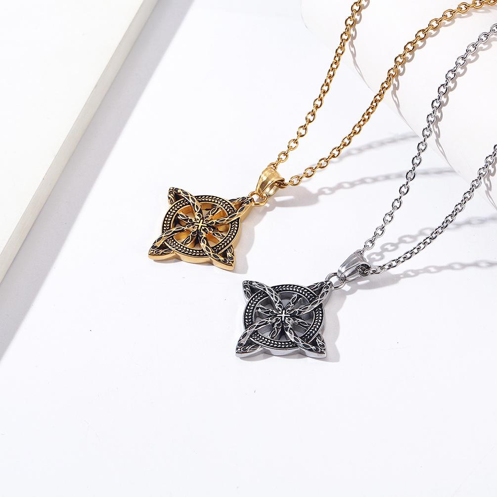 Titanium Steel Necklace Niche Personality Nordic Traditional Accessories