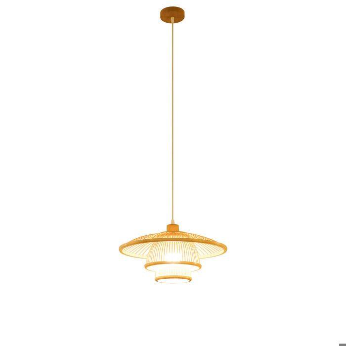 Lampe à suspension - DKD Home Decor - Bambou - Beige - Urbaine - 50W