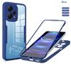 360 Clear Case for Xiaomi 12T Pro 13 Lite Redmi Note 12 11 Pro Plus 5G 12S 11S POCO X5 Pro F5 Full Protection Phone Bumper Cover