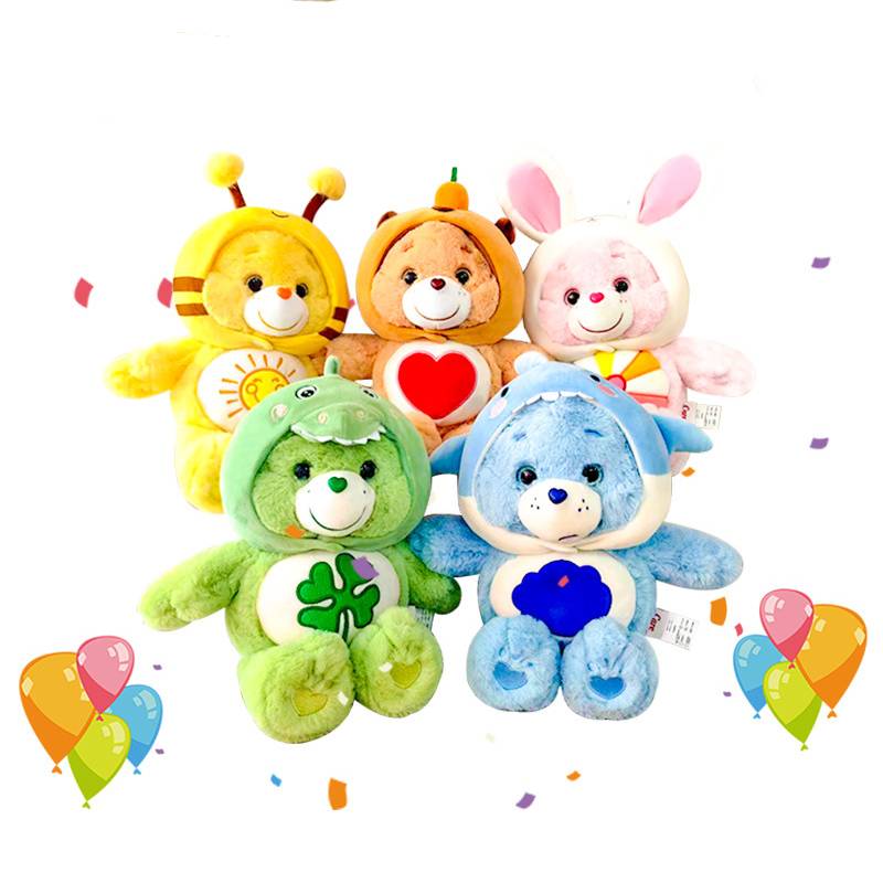 Bears Care Plush Toy Cute Rainbow Bear Soft Stuffed Doll Child Companion Doll