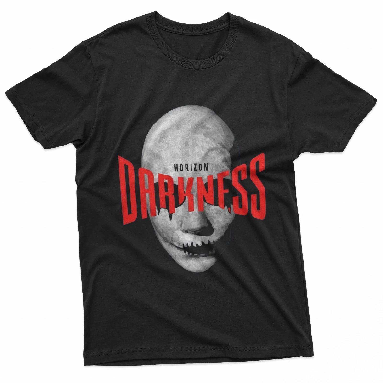 Darkness Skull Horror Movie 100% Cotton T-shirt Mens Tees Top S