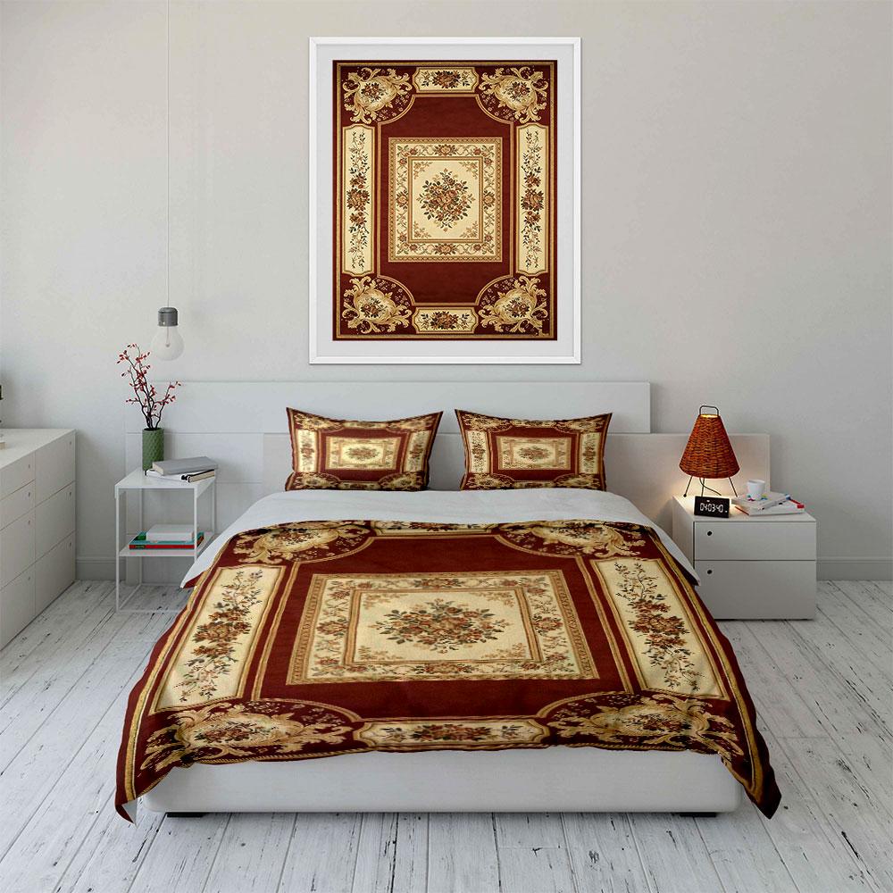 Floral Bouquets and Scrollwork. Bedding Sets Duvet Cover Sets Duvet Covers Pillowcases(1 * Duvet Cover 2 * Pillowcases Without Duvet Insert)